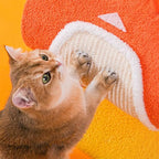 Habiba Cat Tree Creativity Cat Tree Crab Shape Sisal-Covered Posts, Lovely Orange Cat Furniture Strong Attraction, Simple to Assemble Indoor