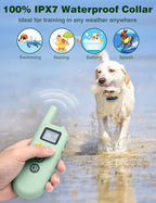 Shock Collar for 2 Dogs, 3300Ft 4 in 1 Dog Training Collar with Beep, Vibration, Shock & Double Shock Modes, IPX7 Waterproof 2 Training Collar with Remote for All Medium Large Dogs (7-120lbs)