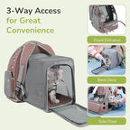 Cat Backpack Carrier for Large Cats, Expandable Cat Bubble Backpack, Dog Carriers for Small Medium Dogs, Airline Approved Pet Carrier for Travel Hiking Outdoor(Brown)