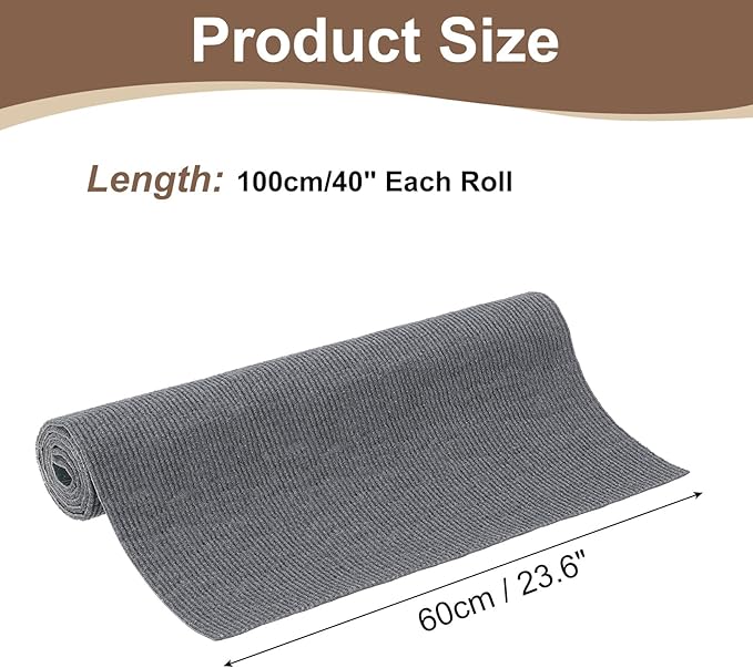uxcell Self-Adhesive Cat Scratching Mat, 1 Roll 39.4" x 23.6" Couch Protector from Cat Claws for DIY Sofa, Wall, Doors, Cut Anti Cat Scratch Pad Carpet Mat, Dark Gray