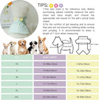Flowers Elegant Princess Small Dog Dress Spring Summer Dog Dresses Girls Puppy Lightweight Pet Dresses