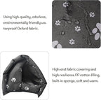 Hamiledyi Bunny Cave Bed Small Animal Warm Nest Habitats Guinea Pig Hideouts Stray Cats Shelter Cage Accessories for Hamster Cats Rat Mice Chinchilla Flying Squirrel (Black)