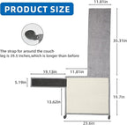 Cat Scratch Couch Protector with Natural Sisal for Protecting Couch Sofa Chair Furniture,Couch Corner Cat Ccratcher 23.6" L*19.7" W(Light Grey/Left Hand)