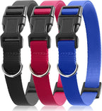 PetJoy Shock Collar Replacement Strap, Dog Replacement Training Collars with D-Ring, 3 Pack Adjustable Nylon Dog Collar Strap for Small, Medium & Large Dogs