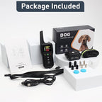 PetJoy Dog Bark Collar with Remote, Bark and Training Collar 2-in-1, Auto Bark Collar with Safe Shock (Level 1-100), Vibration (Level 1-100), Auto Mode (Sensitivity 1-5) and Beep