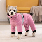 Polar Fleece Dog Pajamas Bodysuit - Small to Medium Dogs, Winter Jacket & Sweater for Small Dogs, Four-Legged Warm Clothes