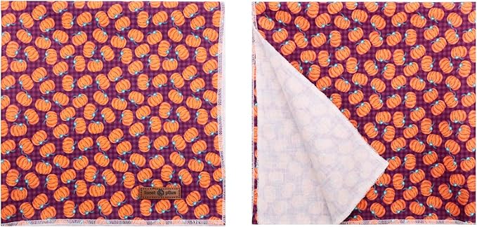 Lionet Paws Halloween Dog Bandana for Small Medium Large Dogs, Cat Dogs Kerchief Triangle Bibs Scarf Pumpkin for Girl or Boy