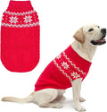 Warm Winter Dog Sweater - Cold Weather Pet Clothes for Small Medium Large Dogs Indoor Outdoor, Soft Classic Knit Puppy Apparel
