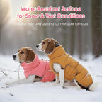 FUAMEY Dog Puffer Jacket for Small Dogs,Dog Cold Weather Coats Winter Dogs Down Jackets Waterproof Pet Snowsuits Warm Puppy Winter Vest Turtleneck Pets Adjustable Jackets Coats Pink S