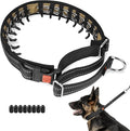 Mayerzon Martingale No Pull Collar for Medium Large Dogs German Shepherd Doberman Pitbull, Patented Anti Pull Correction Dog Collar for Walking Training, Reflective, Adjustable, Hidden(M, Black)