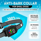 2 Pack Bark Collar for Small Dogs 5-15 lbs and Puppies - No Shock Anti Barking Collar - Rechargeable Smart Collar for Dog Training with 7 Sensitivity Levels and 3 Beep&Vibration Modes