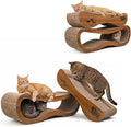 Cat Scratcher 2 in 1 Scratchers for Indoor Cats Scratching Board Cardboard, Horizontal Corrugated Scratch Pad for Cats as Beds & Furniture Reversible Sofa Scratch (2 Pack)