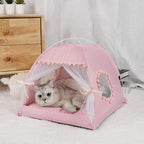 Pet Tent House Dogs Bed Portable Removable Puppies Cat Indoor Outdoor Kennels Cave