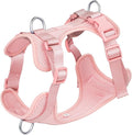 Wisedog Dog Harness Medium Sized, Pet Vest with Front Clip, Adjustable Puppy Harness with 3 Fast Release Buckles[Easy to Put on & Take Off] (Pink, XS)