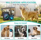 Dog Door Bell for Potty Training, Smart Wireless Doggie Doorbell to Go Outside, 1000 Feet Long Range with IP65 Waterproof Super-Light Touch Button, 60 Melodies & Adjustable Volume (1Black)