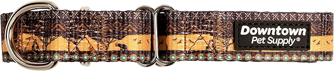 Downtown Pet Supply - Martingale Collar for Dogs - Big, Wide & Thick - Escape-Proof, Weatherproof, Durable & Comfortable - Sahara - Medium