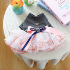 Furbabycare® Elegant Sweet Fashion Puppy Dog Blingbling Princess Skirt Pet Dog Lace Cake Camisole Tutu Dress P-Gray X-Small