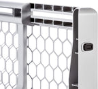 Carlson 28"-42" Easy Fit Dog Gate, Expandable Plastic Pet Gate, Pressure Mounted Gate for Doorways & Hallways, Gray