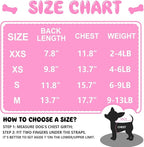 4 Pieces Puppy Clothes for Small Dogs Girl Summer Soft Puppy Clothes Cute Chihuahua Teacup Dog Clothes Female Dog Shirts Pet Clothing (X-Small)