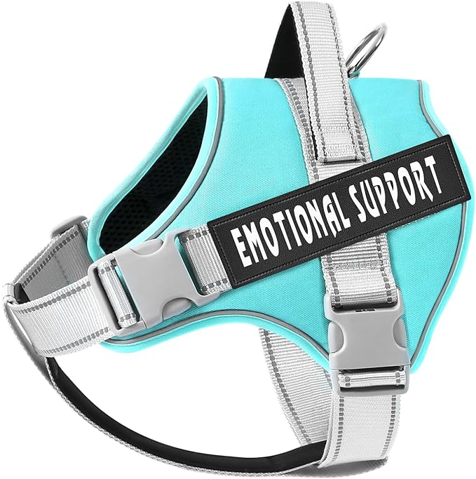 VOOPET Emotional Support Dog Harness, Professional Service Dog Vest for Small to Extra Large Dogs, Reflective, Breathable, Adjustable, No Pull/Choke, ESA Essential Harness