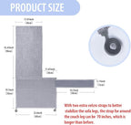 Cat Scratch Couch Protector with Natural Sisal for Protecting Couch Sofa Chair Furniture 23.6" L*19.7" W(Smoke Gray, Right Hand)
