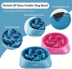 2PCS Slow Feeder Dog Bowls, Pet Supplies That Slow Down Eating, Pet Food Bowls, Maze Dog Puzzle Feeder for Medium Breed