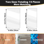 Cat Scratch Furniture Protector 14Pack Clear Anti Cat Scratch Protector, Single-Sided Self-Adhesive Furniture Cat Scratch Protector (14 Pack)