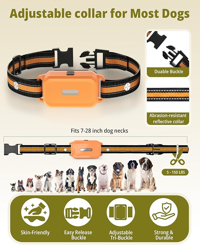 Shock Collar for Dogs 3 Pack (5–150Lbs), 4400FT Waterproof 3 Dog Training Collar with Remote Control 5 Training Modes Rechargeable Electric Dog Collar with Light, E collars for Small Medium Large Dogs