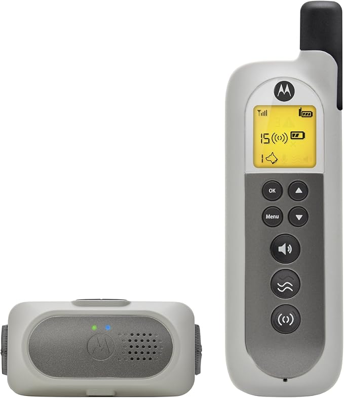 Motorola Pet Rechargeable Advanced Remote Training System with 3 Training Modes and Verbal Correction using Push-to-Talk Feature