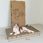 Cardboard Scratcher Pad, Wide Corrugate Cat Scratchers, Cat Scratching, Cat Scratch Pad, Furniture Protectors from Cat Scratching,Double-Sided Design (2PCS)