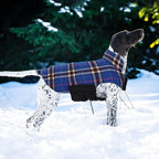 Kuoser Warm Dog Coat, Waterproof Dog Jacket for Extra Large Dogs, Adjustable Durable XXL Doggie Winter Coat Reversible Puppy Cold Weather Apparel from Small to Large Breed, Navy XXL