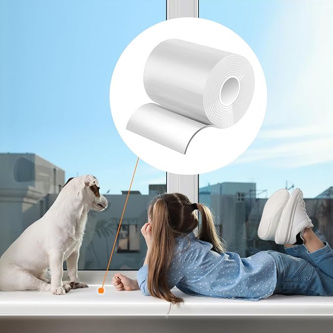Window Sill Protector (4Inch x 33Ft) Cuttable Window Sill Protector,Door Protector from Dog Scratching, Protection from Dog and Cat Scratching, Chewing, Slobbering and Clawing on Window Sills