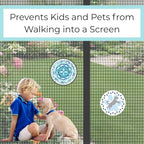 Screen Door Magnets Double Sided – Keep People, Kids, and Dogs from Running into The Screen Door - Robbins Aria Blue Mandala