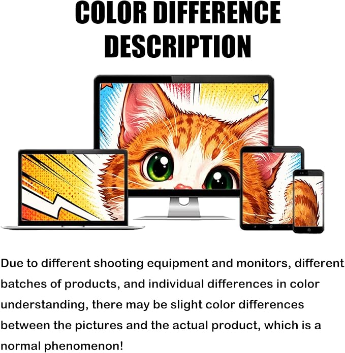 Nuxovilar Cat Wall Scratcher 15.3x23.6 Inches Polyester Synthetic Fiber, Comic Style Kitten Print, wall scratchers for Indoor Cats, cat Scratch pad, Home Decor, Kids Room, Den (2pcs)