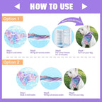 KYEESE 2Pack Dog Cooling Bandana, Breathable Cooling Bandanas for Small Medium Large Dogs, Neck Cooler Wraps for Summer Walking Outdoor, Purple+Blue