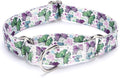 Martingale Dog Collars - Flower Multicolor Cute Patterns, Adjustable Nylon Training Dog Collar Suitable for Boy and Girl Dogs Medium Large Dogs (L, Purple1)