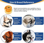 BARKLESS Head Collar for Dogs, No Pull Head Halter for Large Medium Small Dogs, Dog Halter Stops Heavy Pulling, Muzzle Leash with Padded Safety Strap for Walking Training(Black, L)