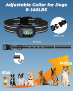 Dog Training Collar with Remote – 4500FT Range E-Collar with Voice, Beep, Vibration, Shock & Flashlight, Waterproof Rechargeable Dog Shock Collar for Small Medium Large Dogs