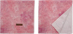 Elegant Little Tail Pink Dog Bandana, Soft Adjustable Square Kerchief for Small Large Dogs