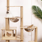 2pcs Space Clear Capsule Transparent Nest Replacement Cat Space Furniture Dome Cover Small Pets Bed Acrylic Nest Capsule Bowl Window Perch Cat Tree Cat Tower Accessories (11.8inch/30cm)