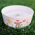 Loving Pets Dolce Moderno Ceramic Look Dog Bowl – Modern Melamine Dog Food Bowl & Dog Water Bowl – Durable, Non-Slip Pet Dish for Small & Medium Dogs – Dishwasher Safe Dog Bowl (Small, 16 oz)