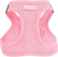Downtown Pet Supply Step in Dog Harness for Small Dogs - Adjustable, Escape Proof Dog Harness with Reflective Trim - All-Weather, Fast-Drying Padded Mesh Fabric - Baby Pink, XS