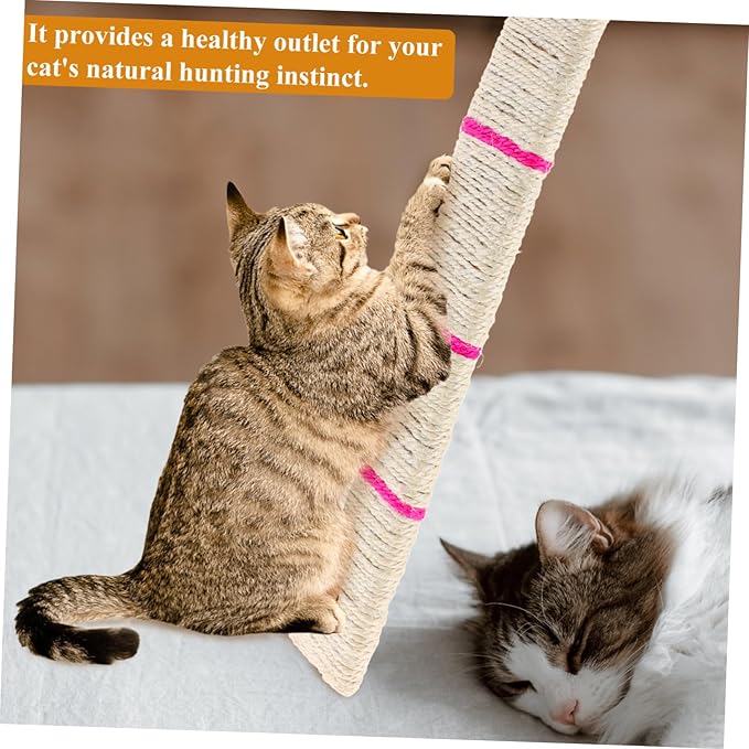Sisal Cat Scratcher Hanging Pad Random Color for Corners Durable Scratch Mat for Cats Healthy Outlet for Natural Instincts Keeps Cats Entertained and Engaged