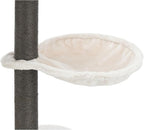 TRIXIE Moriles Cat Tower with Scratching Posts, Condo, Hammock, Padded Platform, Light Gray