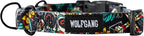 Wolfgang Heavy Duty Martingale Dog Collar with Quick Release Nylon Buckle for Walking & Training, LosMuertos Print, Small