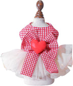 Furbabycare® Elegant Sweet Fashion Puppy Dog Blingbling Princess Skirt Pet Dog Lace Cake Camisole Tutu Dress I-red X-Small