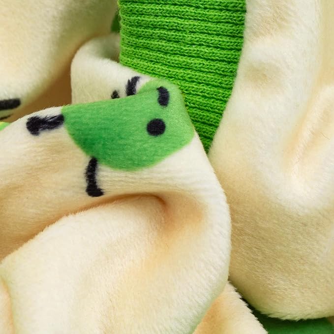 Fitwarm Caterpillar Dog Fleece Pajamas, Cozy Clothes for Small Dogs Boy Girl, Funny Pet Onesie, Beige, Green, Large