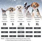 SCENEREAL Winter Dog Vest Coat with Harness Built in, Warm Dog Jacket, Small Medium Dogs Cold Weather Coats with Zipper, Fleece Puffer Vest Windproof Snow Clothes for Puppy Pet