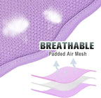 BARKBAY No Pull Dog Harness Large Reflective Dog Harness with Front Clip and Easy Control Handle for Walking Training Running with ID tag Pocket(Violet Purple,S)