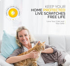 20-Pack Anti Cat Scratch Furniture Protectors, Couch Protector for Cats, Sofa Corner Scratching Training Tape Deterrent Made In USA